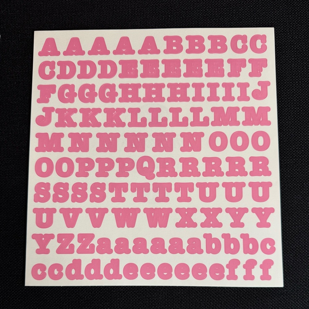 New Creative Memories Large ABC/123 Bold Letters Set 3 Pastel Pink are available